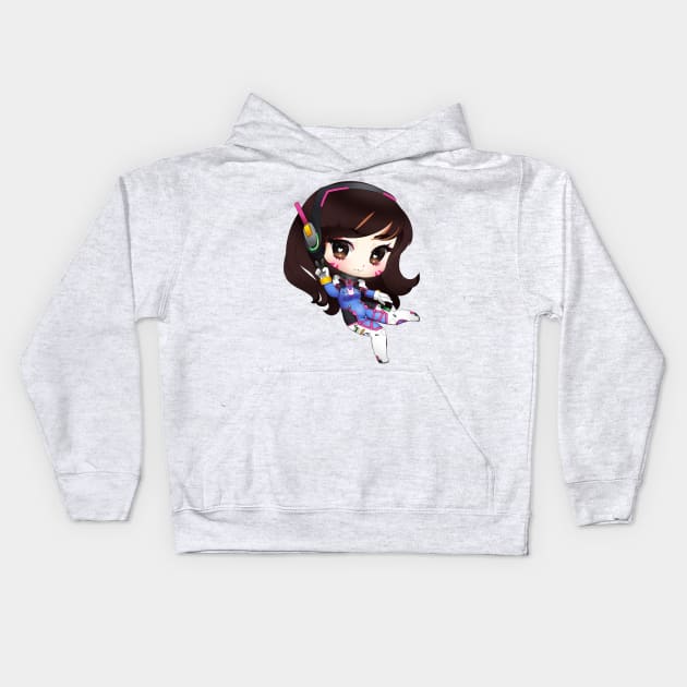 D.Va Chibi Kids Hoodie by CthulhuFruitLoops